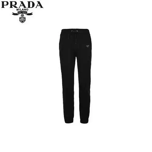 PRD/Prada 24FW red webbing cotton trousers