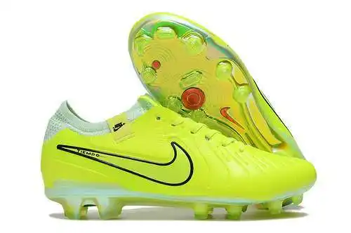 Llegada) Los nuevos y legendarios zapatos de fútbol FG totalmente tejidos de décima generación de Ni