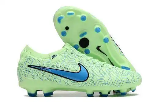 Llegada) Los nuevos y legendarios zapatos de fútbol FG totalmente tejidos de décima generación de Ni