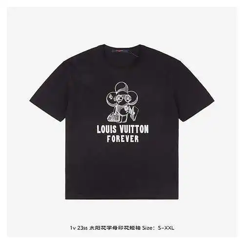 1v 23ss sunflower letter print short sleeves