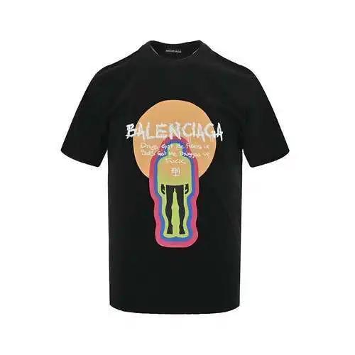 BLCG/Balenciaga 24ss anime character graffiti letter short sleeves