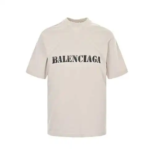 BLCG/Balenciaga 24ss blurred letter print short sleeves