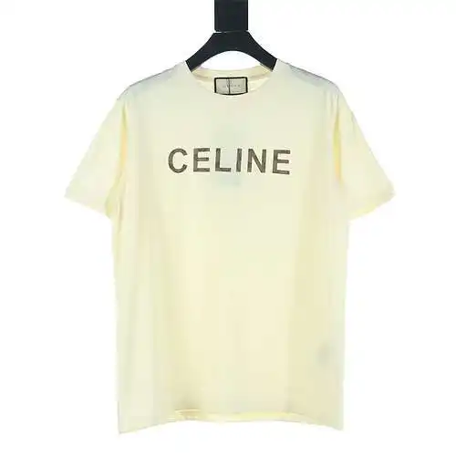 Gucci GUC X Celine CE joint letter embroidered short-sleeved T-shirt