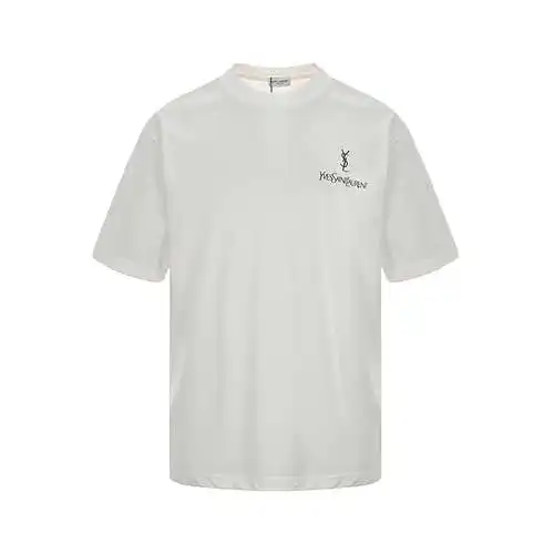 Saint Laurent Ysl24ss classic front and back letter print short sleeves