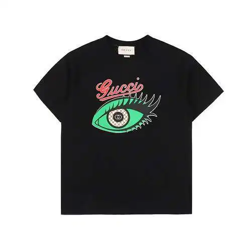 GC/Gucci eye logo foam printed short sleeves
