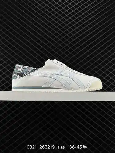 9 ¡Funda de tela ASICS! Onitsuka Tiger MEXICO66 Paraty Slip-On Zapatos de lona informales clásicos s