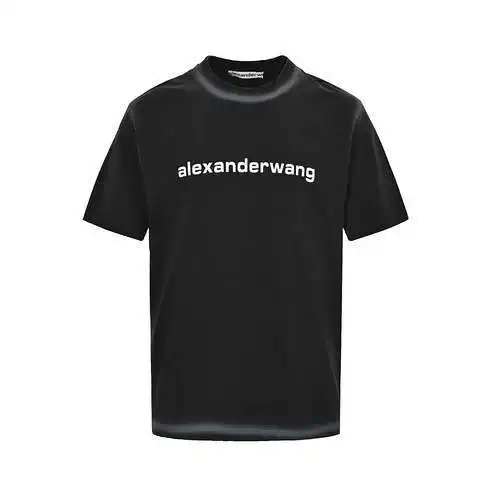 AW/Alexander Wang washed letter logo short sleeves