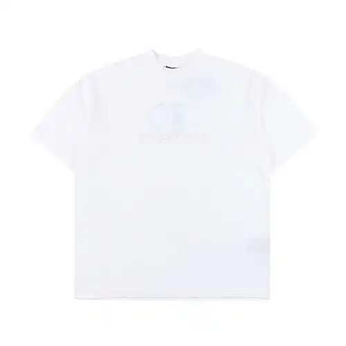 Balenciaga BLCG 24SS distressed washed surf printed short-sleeved T-shirt