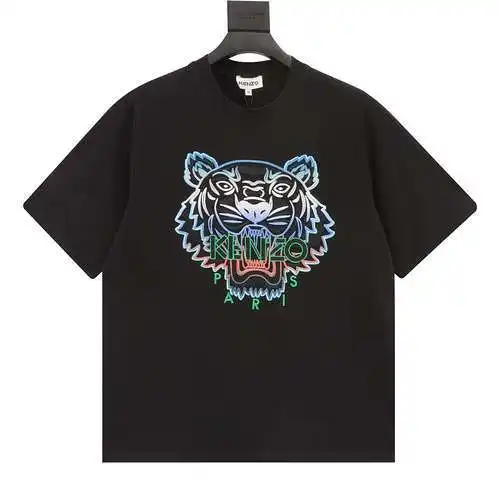Kenzo KZ tiger head embroidered short sleeves
