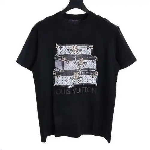 LV 24ss luggage pattern short-sleeved T-shirt