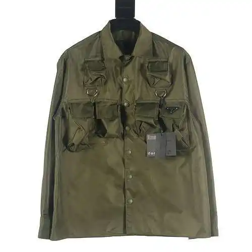 Prada PRD 24SS multi-pocket nylon work jacket