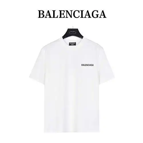 Balenciaga BLCG24ss classic front and back letter print short sleeves