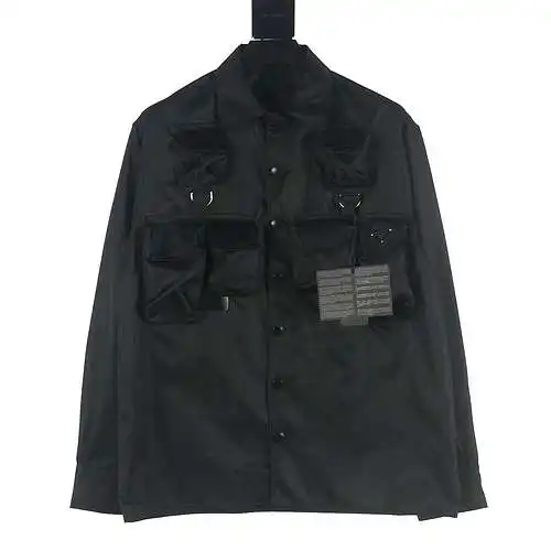 Prada PRD 24SS multi-pocket nylon work jacket