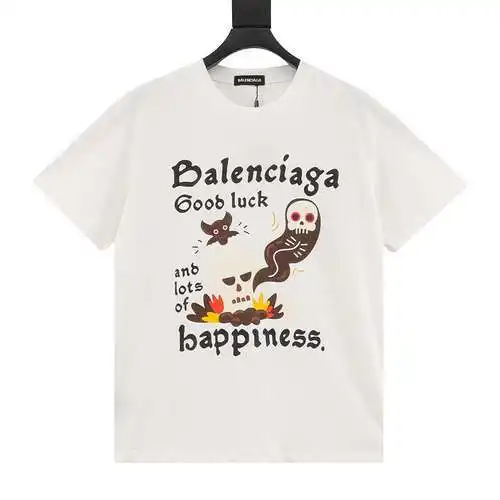 BLCG skull bat letter print short-sleeved T-shirt