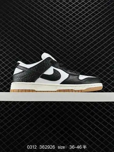 3 Zapatillas Nike Nike Dunk Low Zapatillas de skate retro Zapatillas clásicas. Hecho de cuero natura