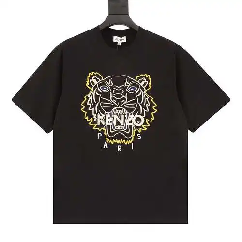 Kenzo KZ tiger head embroidered short sleeves
