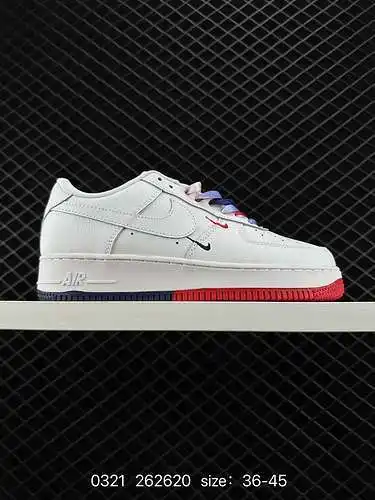 Nike Air Force Low Air Force 1 zapatillas deportivas informales, versátiles y de caña baja. La combi