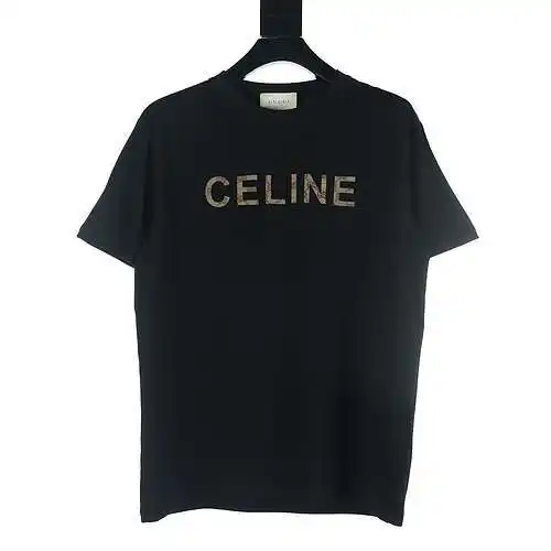 Gucci GUC X Celine CE joint letter embroidered short-sleeved T-shirt