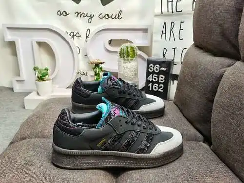162DAdidas/AD Samba XLG Samba, versión ampliada de suela gruesa, serie de zapatillas deportivas info