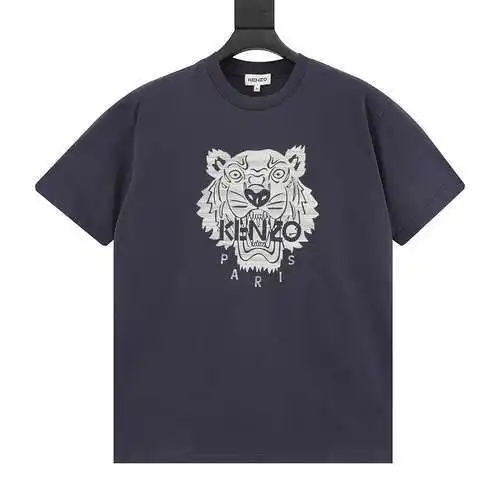 Kenzo KZ tiger head T-shirt men's official website synchronization