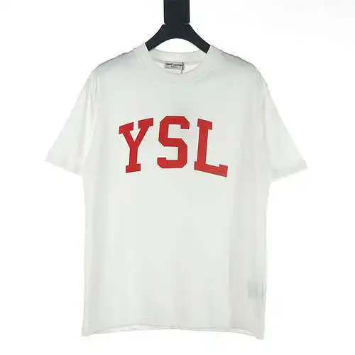 Saint Laurent SLP YSL direct spray letter short-sleeved T-shirt