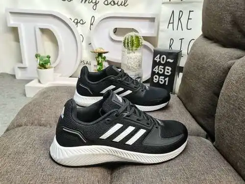 951D auténticas zapatillas de correr de malla cómodas Adidas RUNFALCON 2.0 de tamaño medio para corr