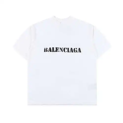Balenciaga BLCG 24SS blurred letter print short-sleeved T-shirt