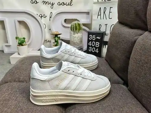 304DAdidas Originals Gazelle Bold W trébol suela gruesa de tres capas zapatillas deportivas informal