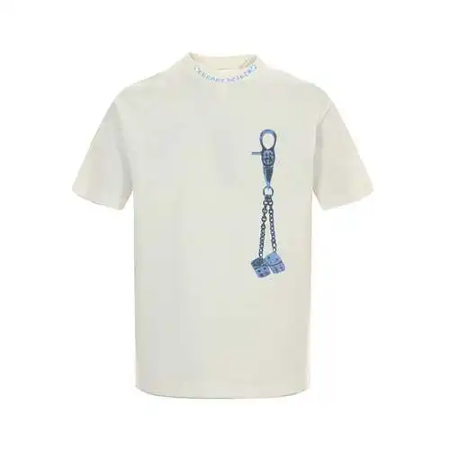 CH/Cro heart lock printed Sanskrit short sleeves