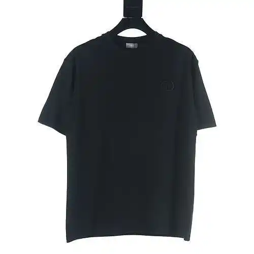 Dior CD Classic CD Embroidered Short Sleeve T-Shirt
