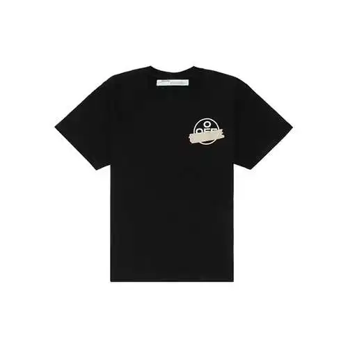 OW 20SS yellow tape arrow style short-sleeved T-shirt