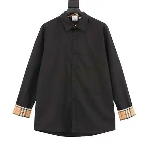BBR classic cuff plaid long-sleeved shirt