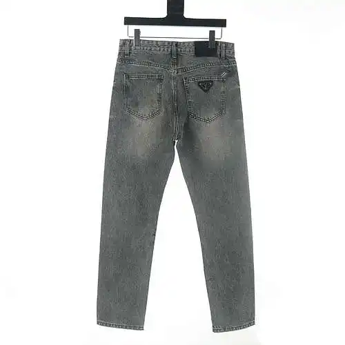 Prada PRD jeans with triangle logo on the back