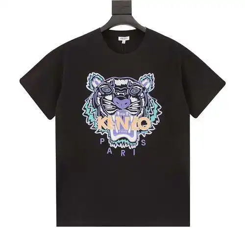 Kenzo KZ tiger head embroidered short sleeves