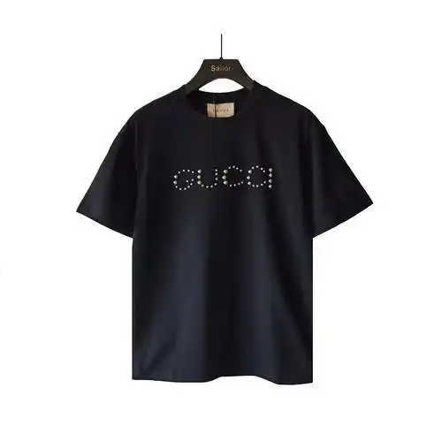 GC/Gucci 24ss rivet letter logo short-sleeved T-shirt