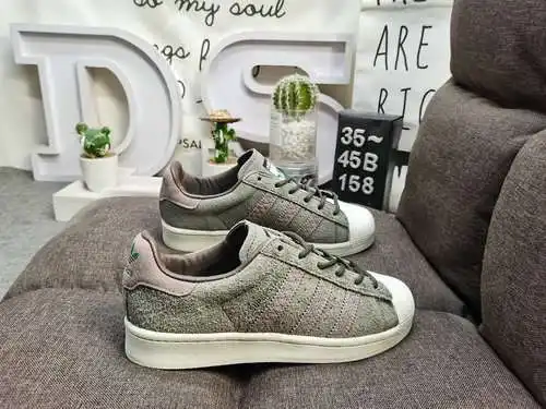 158DAdidas clover Originals Superstar shell toe zapatillas deportivas clásicas informales para todo 