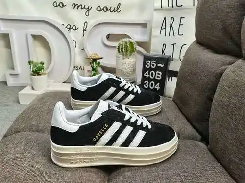 304DAdidas Originals Gazelle Bold W trébol suela gruesa de tres capas zapatillas deportivas informal