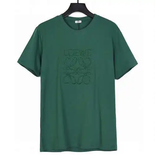 LE Loewe 24ss new three-dimensional embroidery chest logo short sleeves