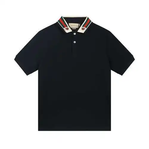 GC striped web and tiger polo shirt