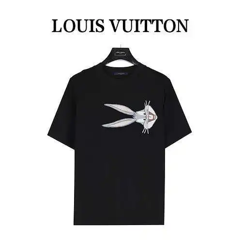 LV/Louis Vuitton Bugs Bunny embroidered short-sleeved T-shirt