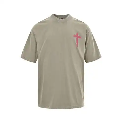 CH/Cro Heart 24ss Flame Cross Print Short Sleeve