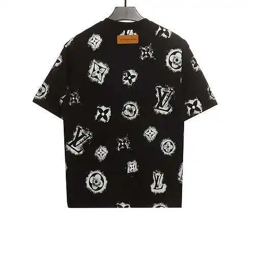 Louis Vuitton LV all over logo short sleeves black