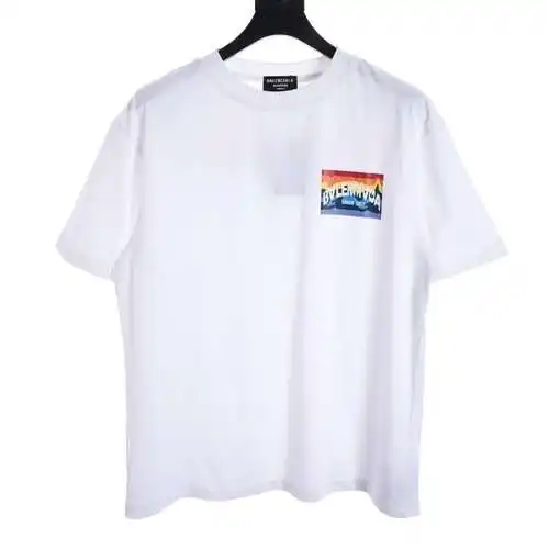 BLCG rainbow logo short-sleeved T-shirt