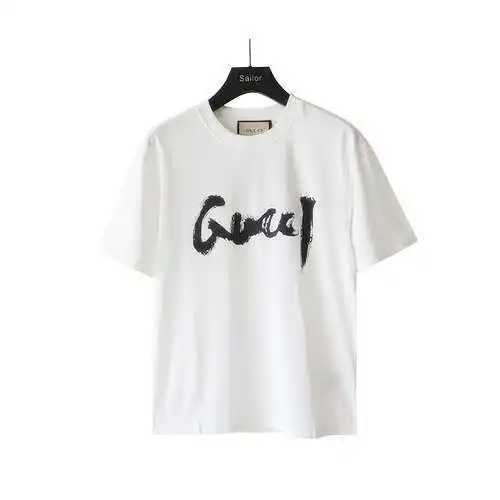BLCG X GC Gucci joint graffiti print crew neck T-shirt