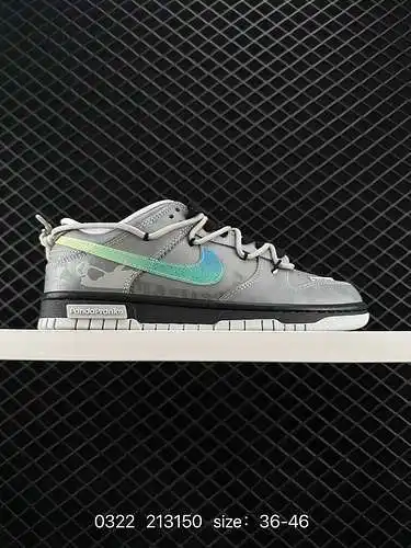 2. Personalizados con el estilo deconstruido de cuerda Off-White™, los zapatos de skate deportivos c