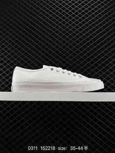 9 Converse CONVERSE Jack Purcell Converse Smile Series ¡Zapatos casuales de tela antideslizantes y r