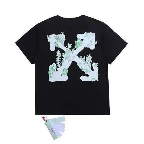 OW 20SS seaweed coral arrow print short sleeves