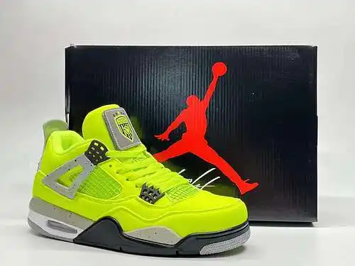 AJ4 super un verde fluorescente de dos capas 36~47.5 con la mitad del tamaño