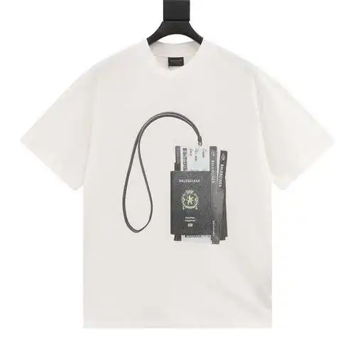 BLCG 24SS Ticket Passport Round Neck Short Sleeve T-Shirt