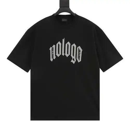 BLCG nologo cracked print short-sleeved T-shirt